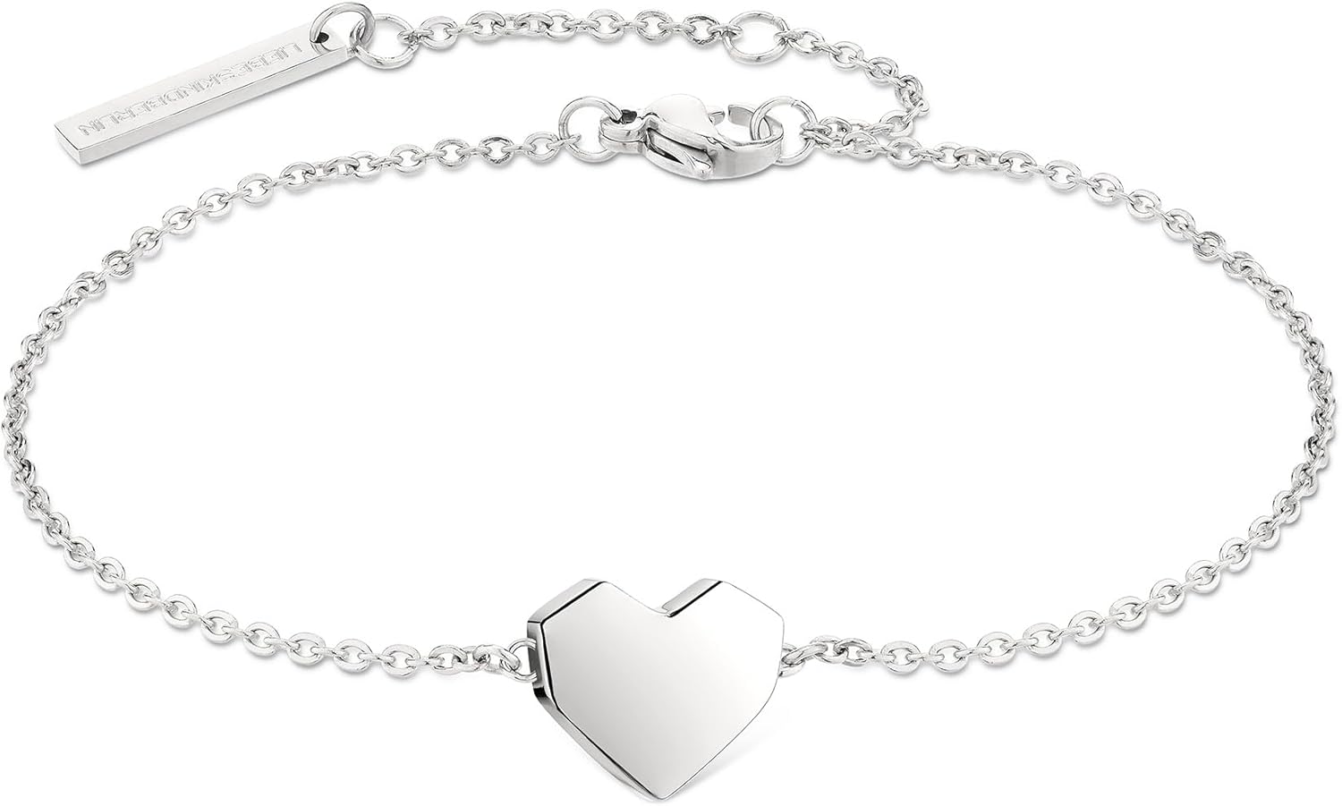 Thumbnail 5 de LIEBESKIND BERLIN Herz-Armband – Edelstahl-Armschmuck mit Herzanhänger, 21 cm, Karabinerverschluss