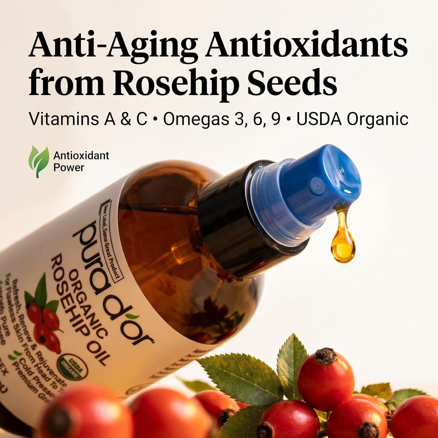 Thumbnail 6 de PURA D'OR Rosehip Seed Oil 4 oz