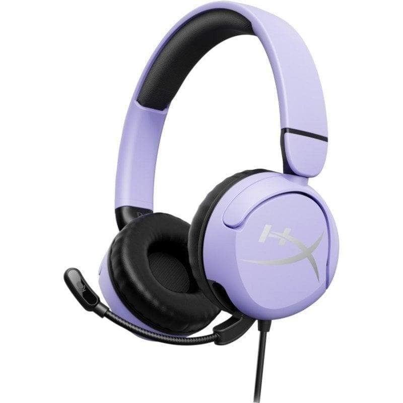 Detalle de Auriculares HyperX Cloud Mini con cable minijack: cancelación de ruido y limitador de volumen