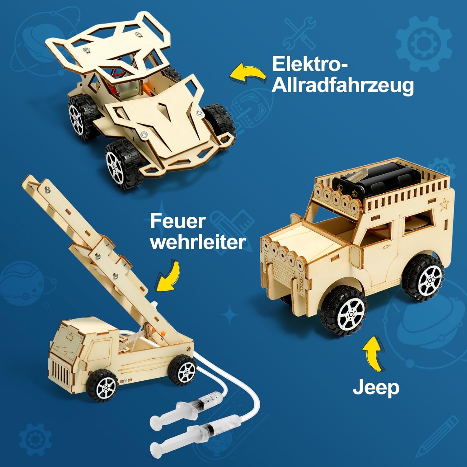 Detalle de Experimentierkasten Auto 6‑in‑1 für Kinder