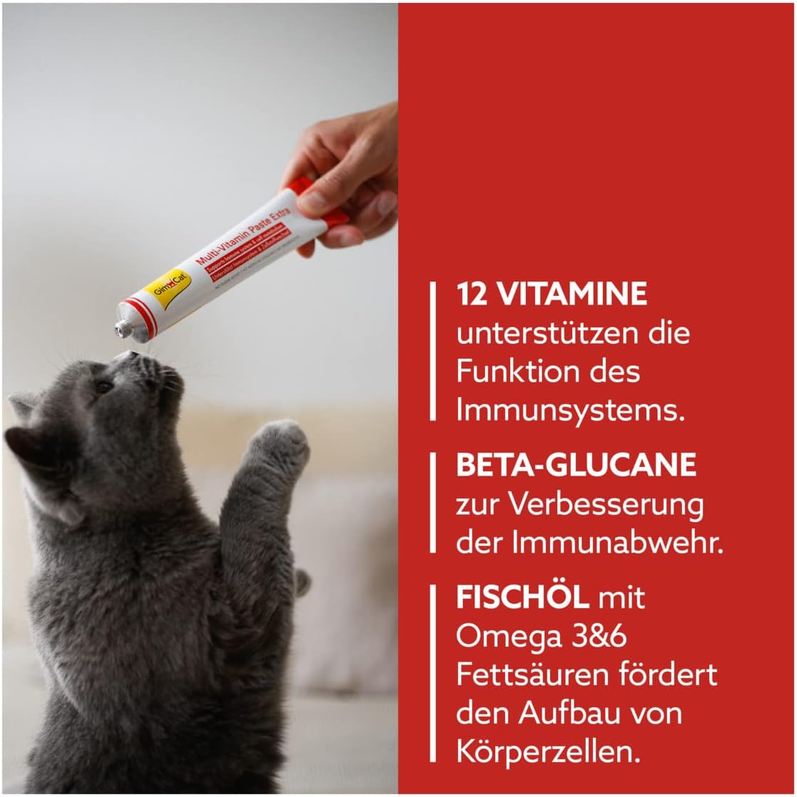 Thumbnail 2 de GimCat Multi-Vitamin Extra pasta multivitamínica 200 g 🐱