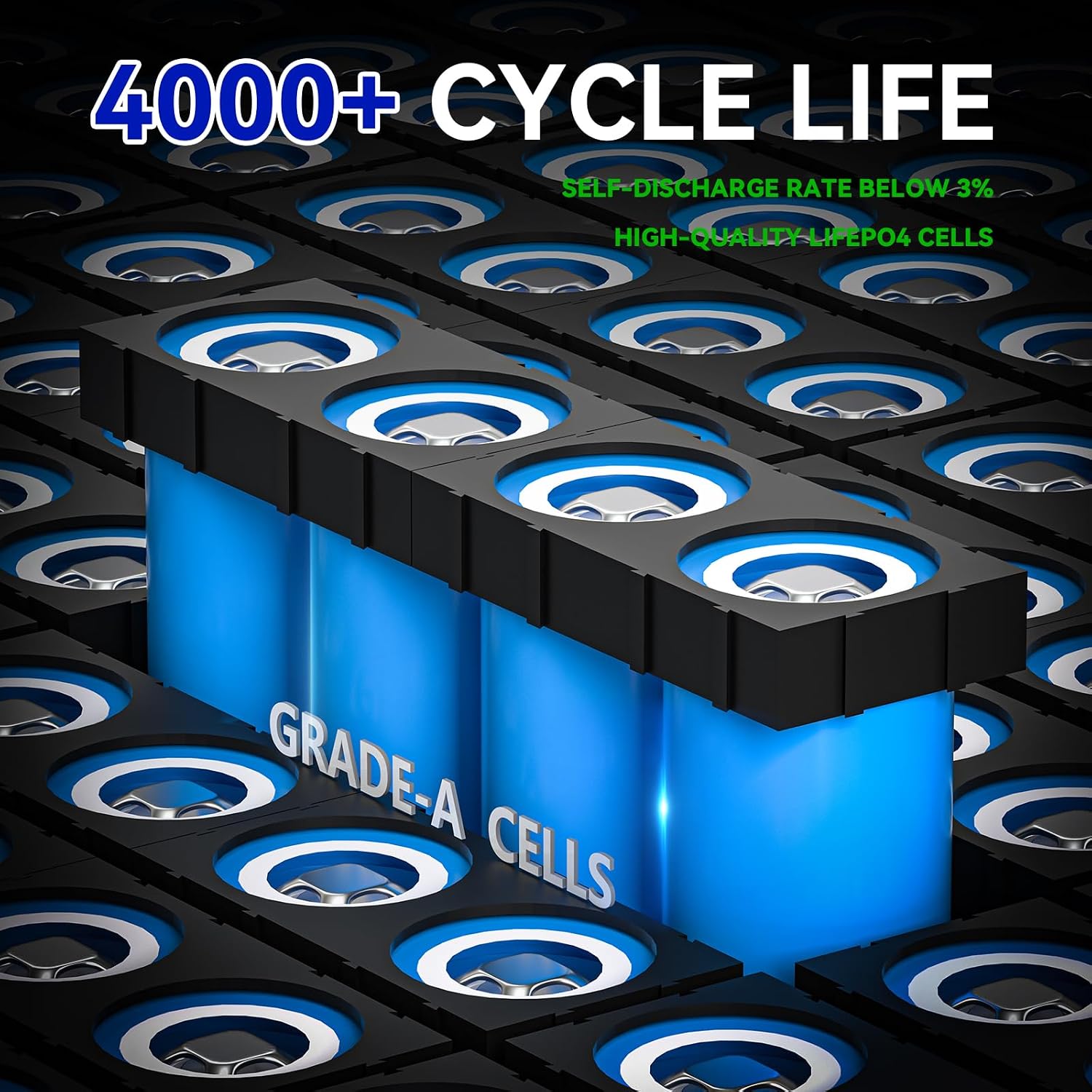 Detalle 2 de XZNY Compact 12V 18Ah LiFePO4 Battery with 20A BMS, 4,000+ Cycles