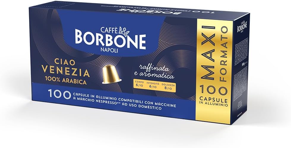 Thumbnail 5 de Caffè Borbone Miscela Ciao Venezia – 100 capsule in alluminio (10 confezioni da 10), compatibili Nespresso*