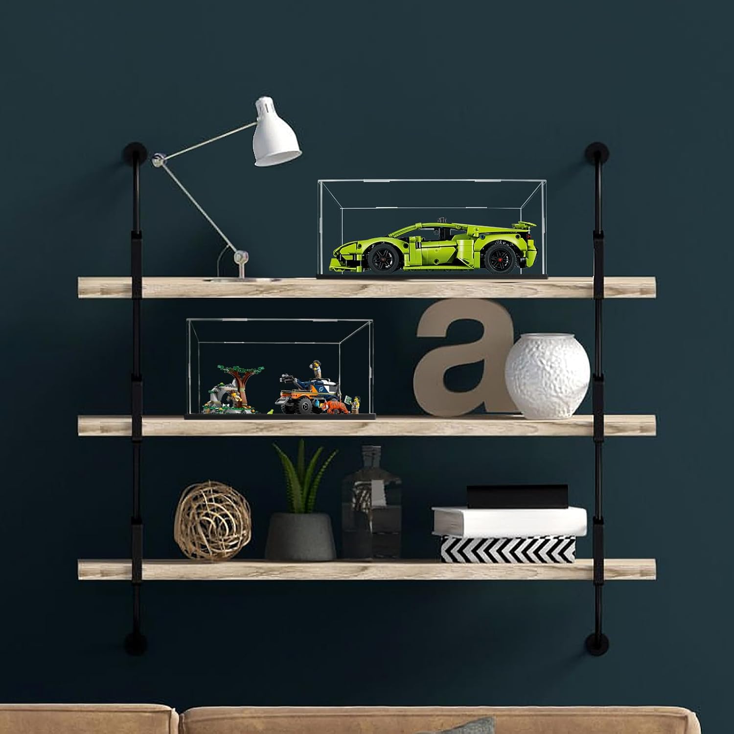 Thumbnail 5 de JUJOMAT Acryl Vitrine Schaukasten transparent für Action-Figuren & Sammlerstücke (40×30×30 cm)