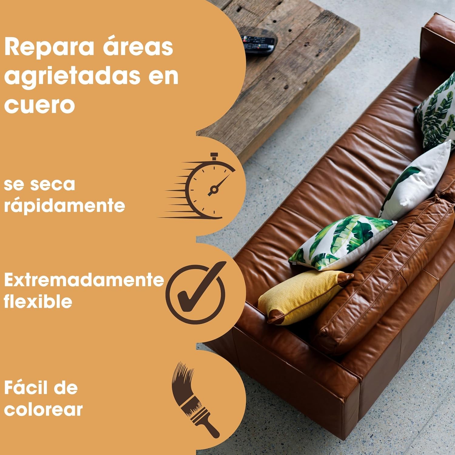 Detalle 2 de Furniture Clinic Leather Flexifil 50 ml para cuero