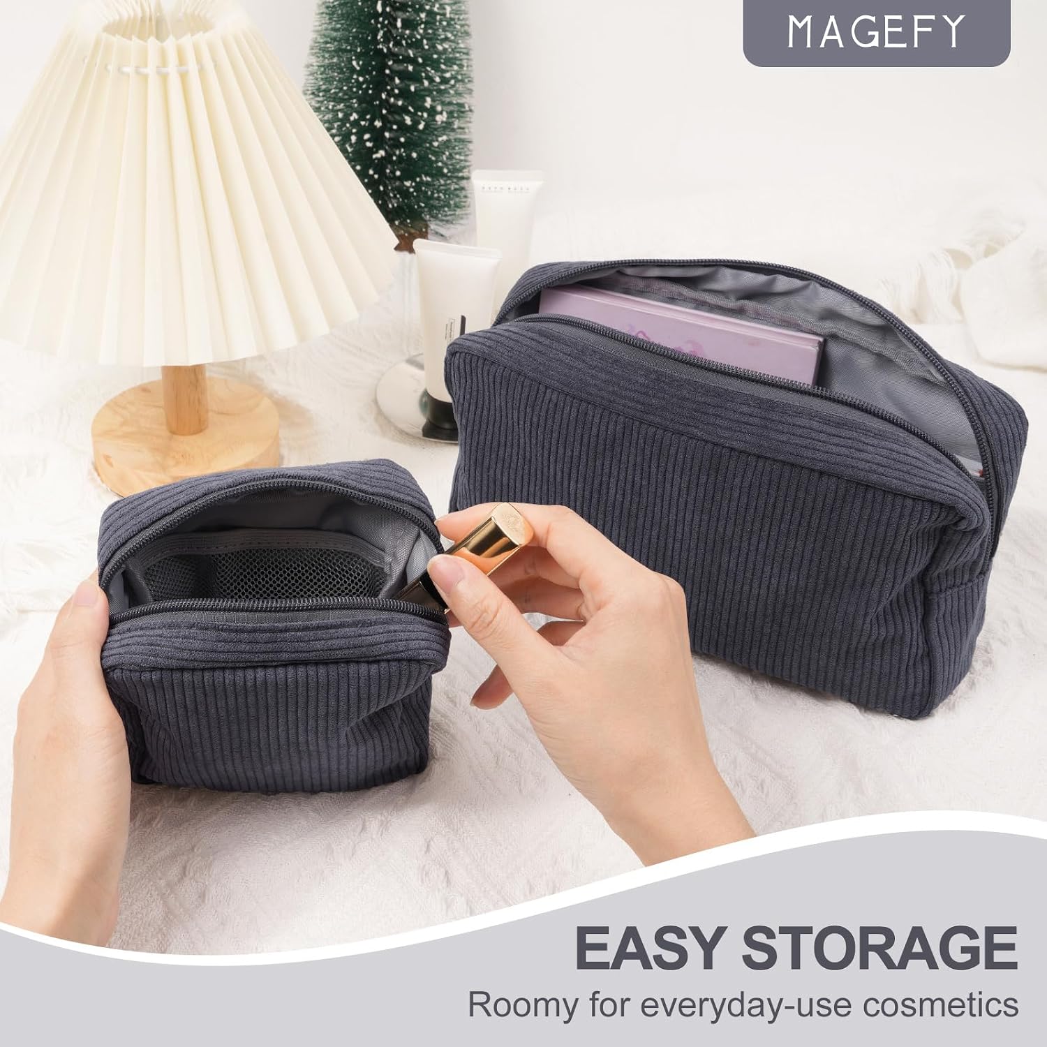 Detalle 1 de MAGEFY Kosmetiktasche Kleine Make-up Tasche