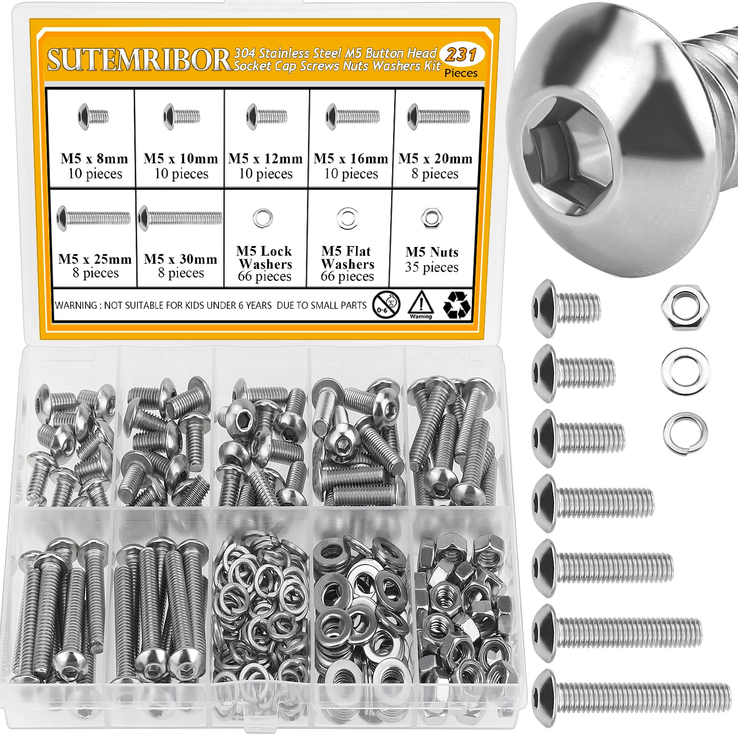 Detalle de Sutemribor M5 Screw and Washer Set