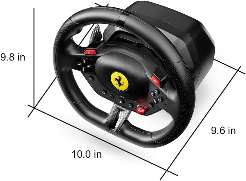 Detalle 2 de Thrustmaster T98 Ferrari 296 GTB ステアリングコントローラー 240°回転・PS5/PS4/PC対応