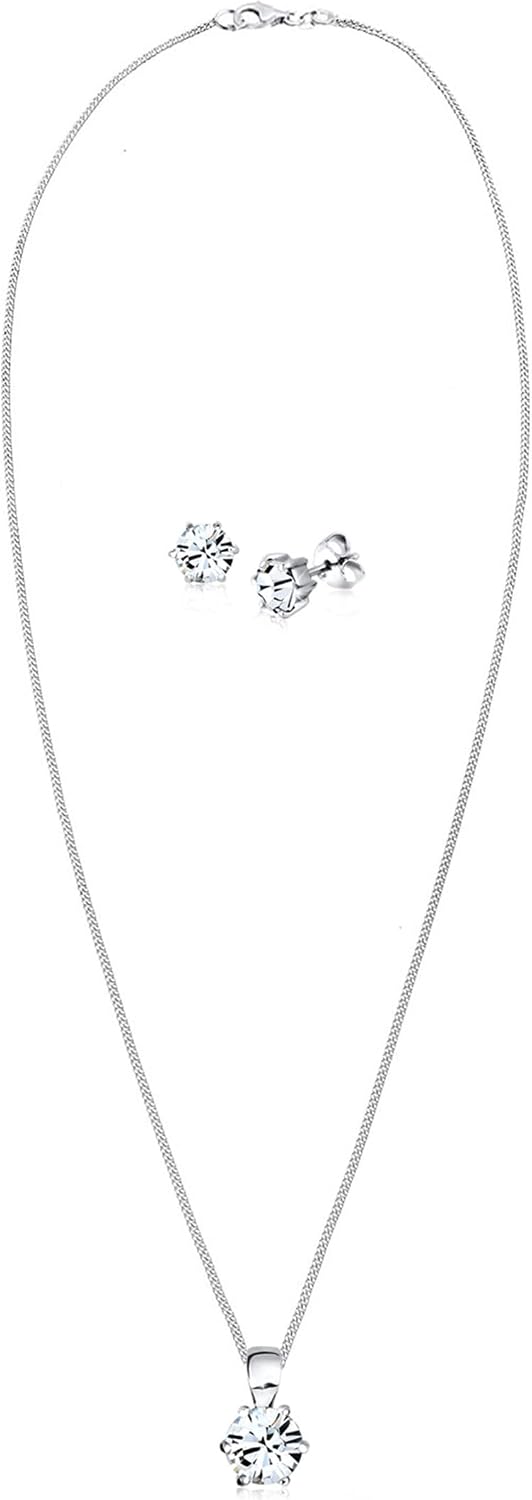 Thumbnail 3 de Elli Schmuckset 925 Sterling Silber Kristalle