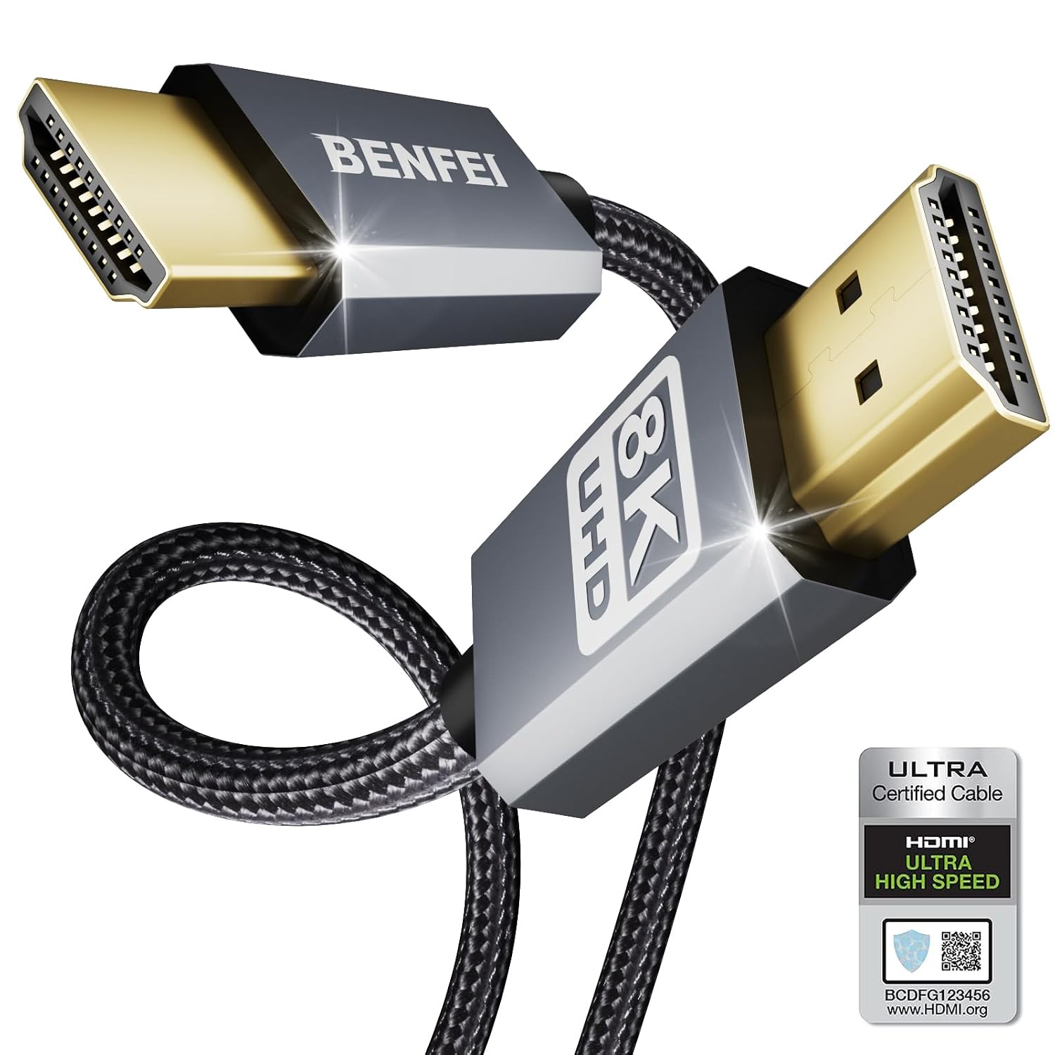 Detalle de BENFEI 8K Cavo HDMI 2.1 1,8 m 48 Gbps