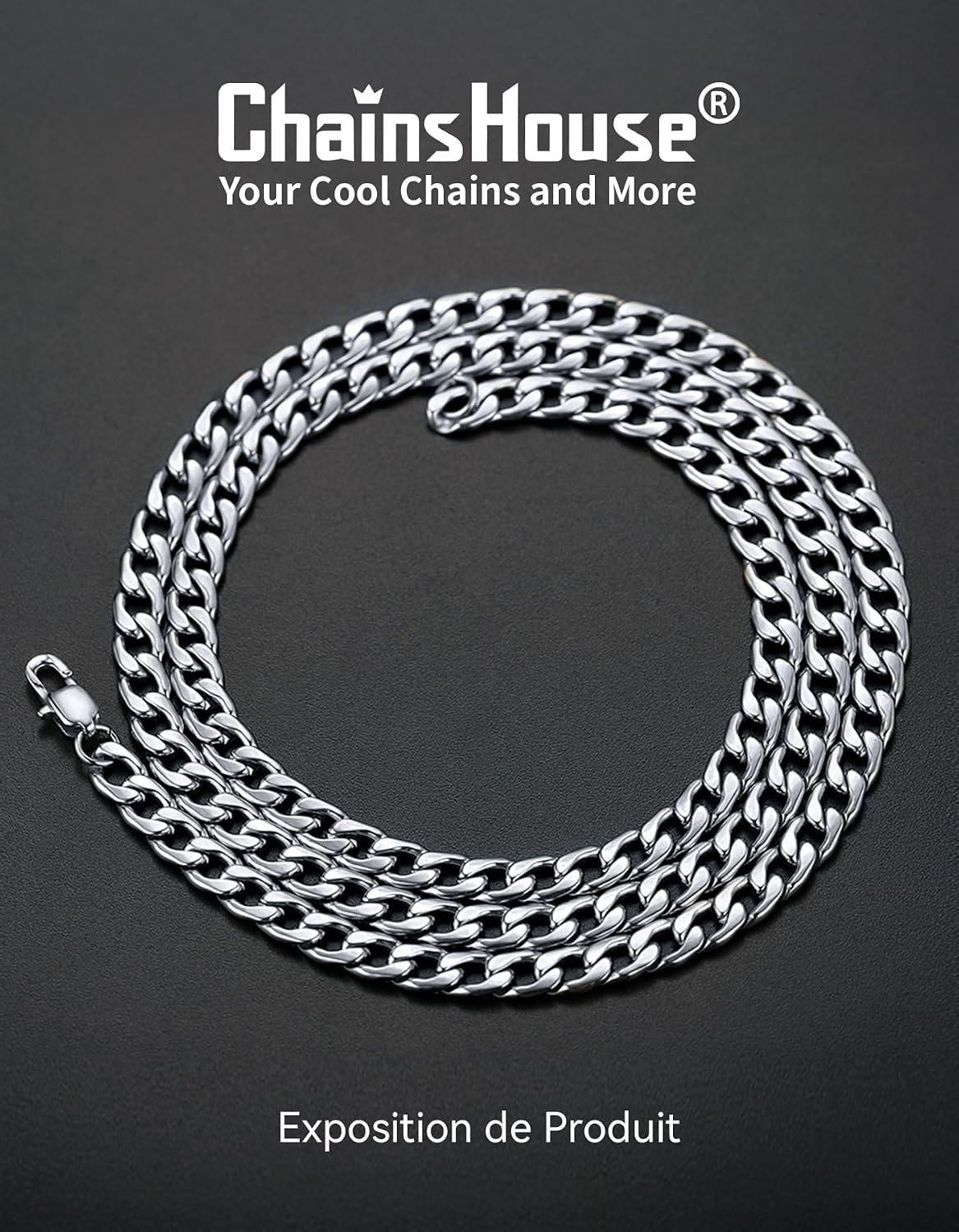 Thumbnail 6 de ChainsHouse Chaîne Cubaine en Acier Inoxydable 316L – Largeur 5/9/12/15 mm, Longueur 36–76 cm
