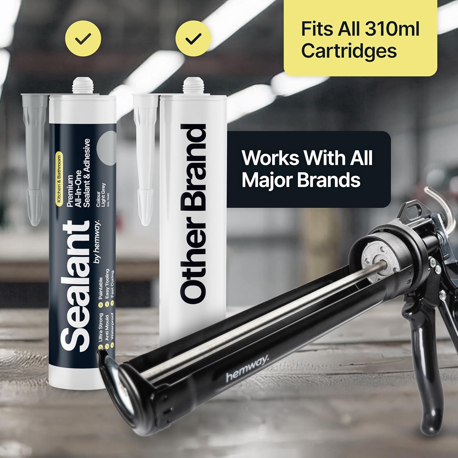 Thumbnail 3 de Hemway Sealant Gun 4‑Piece Kit