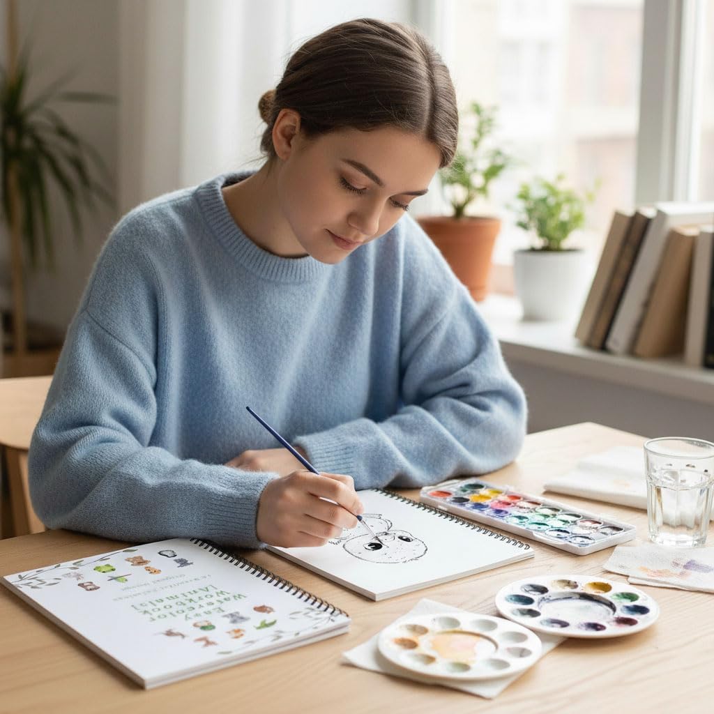 Detalle de pobuu Watercolour Workbook 15 Designs