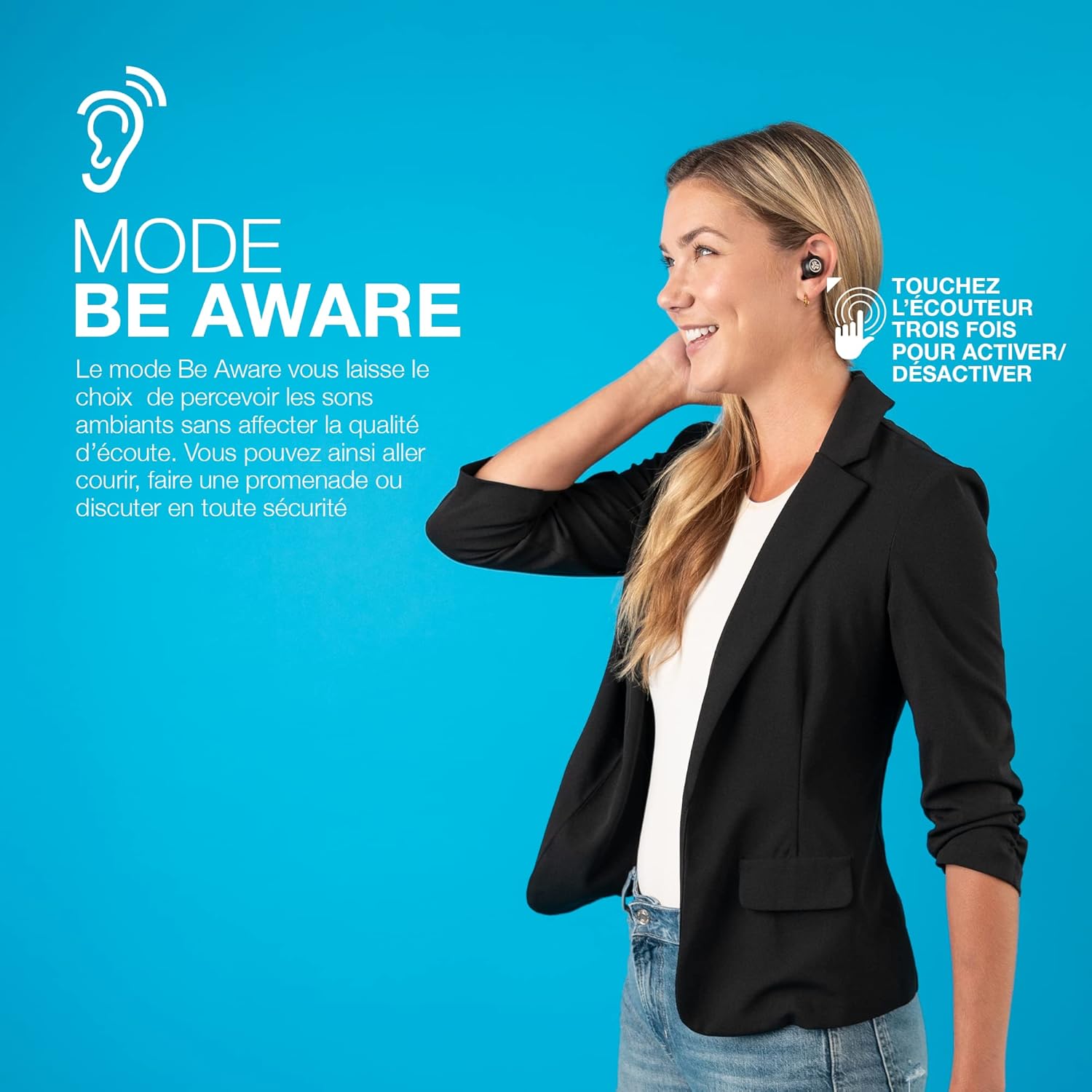 Thumbnail 5 de JLab JBuds Air Pro : écouteurs Bluetooth True Wireless avec autonomie longue, EQ3 et traqueur Tile