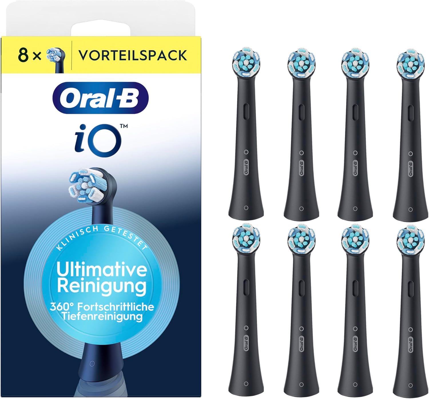Detalle de Oral-B iO Aufsteckbürsten 8er Pack Schwarz