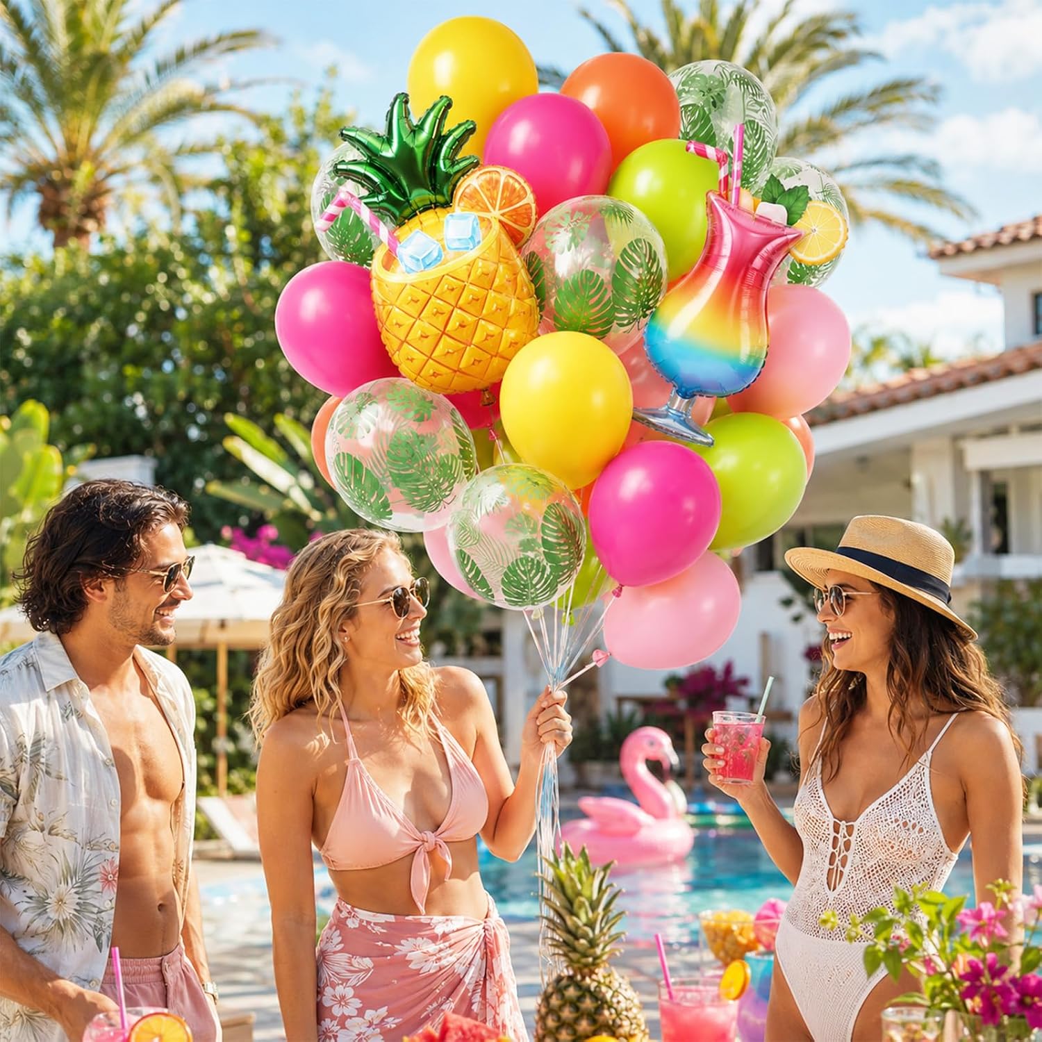 Detalle de Tropical balloon kit, 12-inch