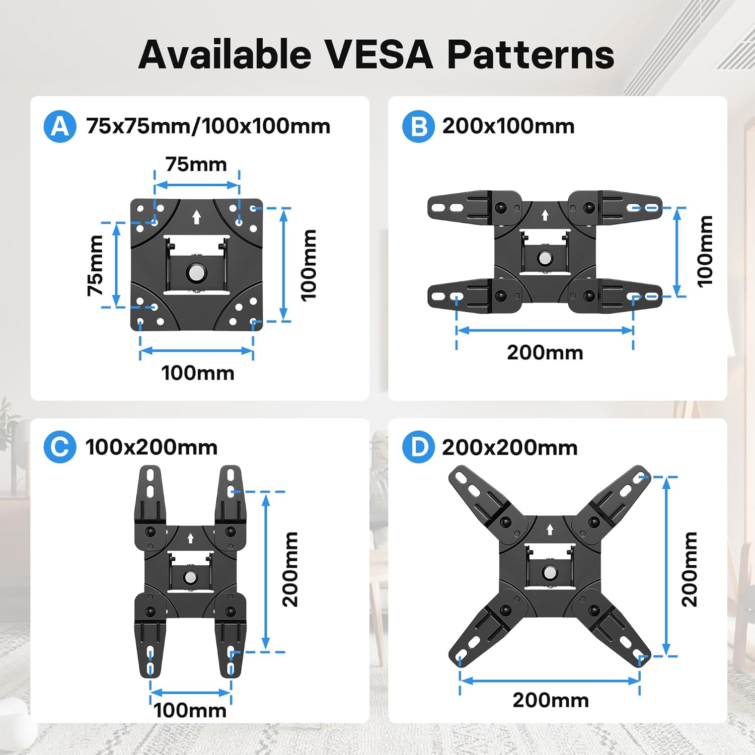 Thumbnail 6 de BONTEC Soporte TV Pared Giratorio 13‑42