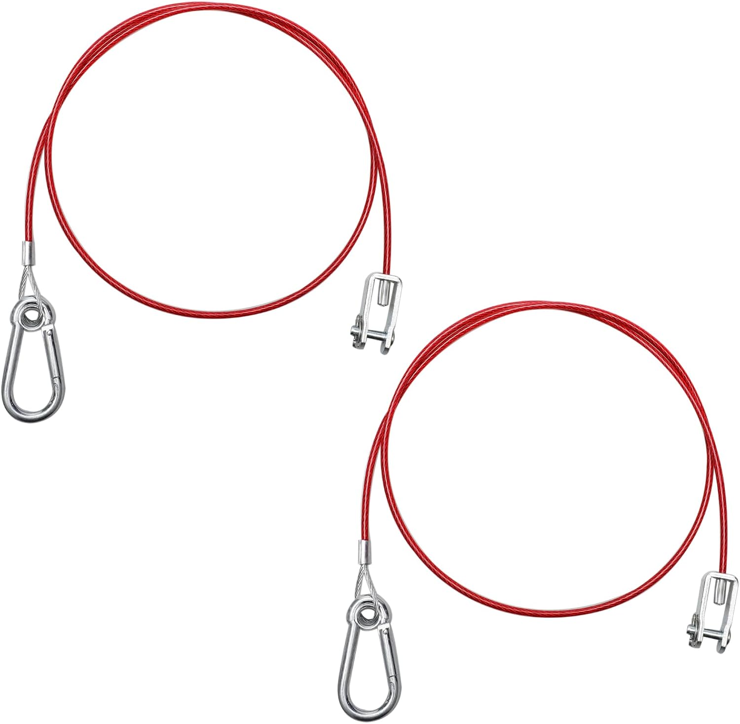 Detalle de 2 PCS Red Trailer Breakaway Cable (1-metre safety cable) for common braked trailers