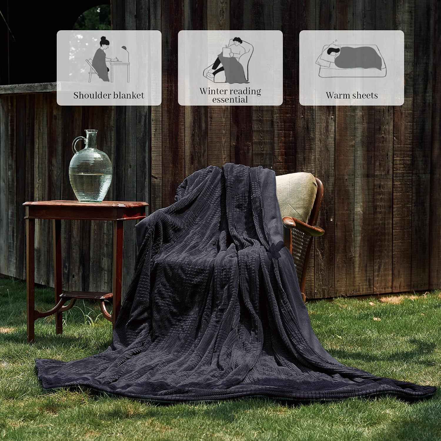 Thumbnail 2 de Texciting BK-A-QF Queen Electric Blanket, Dual Controls, 10 Heat Settings