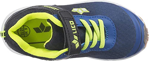 Detalle de Lico Unisex BARNEY VS Hallenschuhe für Kinder – Blau/Schwarz/Lemon, Größe 39 EU