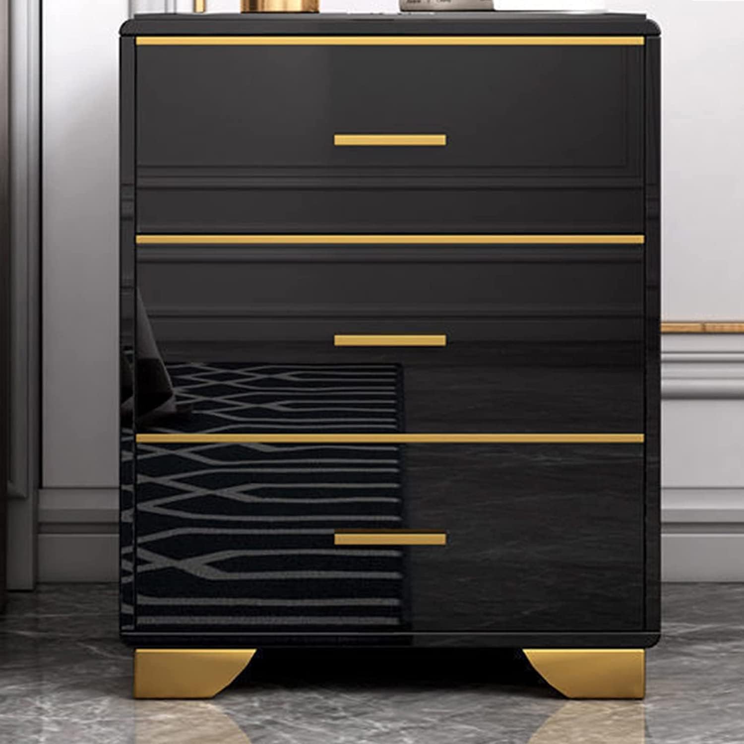 Detalle de Decoro(Deсoro)om Carta Adesiva per Mobili Nero 30 × 300 cm in PVC autoadesiva impermeabile