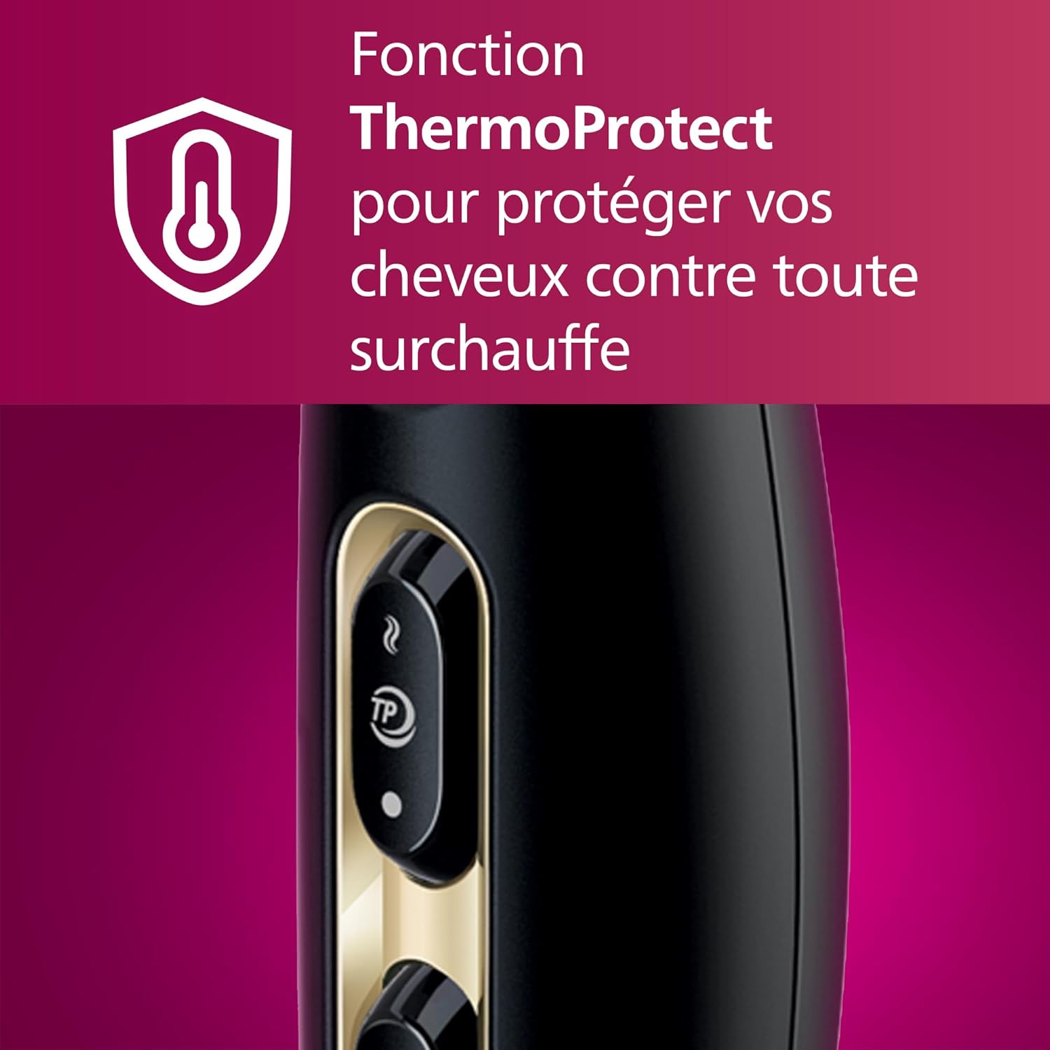 Detalle de Philips Hair Dryer Prestige Pro HPS920/00 : sèche-cheveux pro 2300 W avec ionique et deux concentrateurs