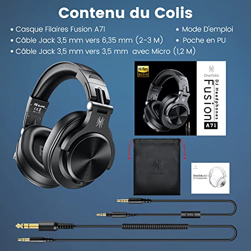 Thumbnail 6 de OneOdio Fusion A71: Casque Audio Filaire pour Studio et Live, confort et polyvalence