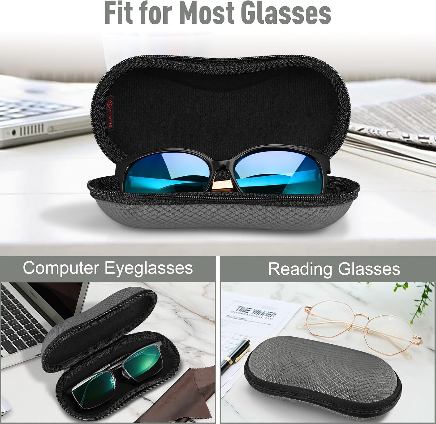 Thumbnail 4 de FINTIE Sunglasses Case Hard Shell with Clip