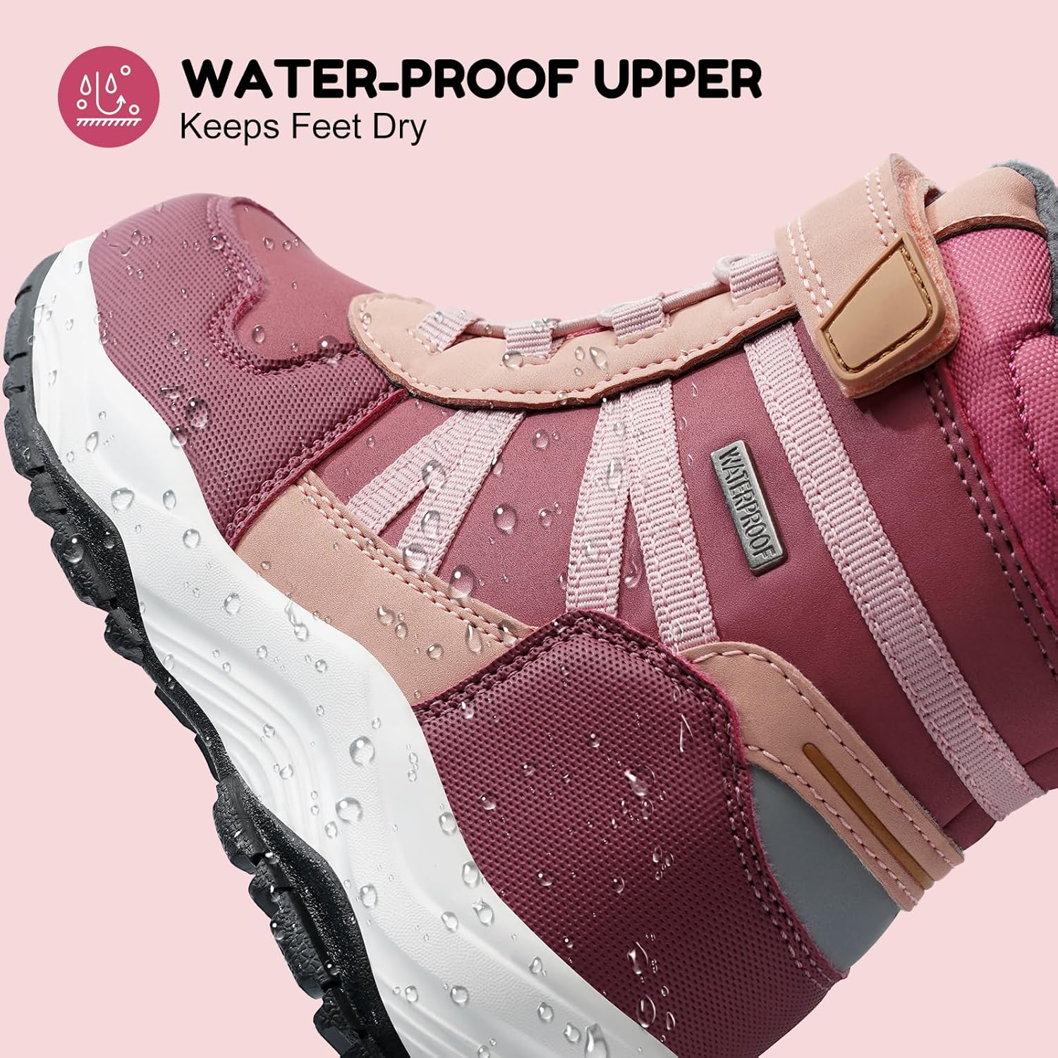 Thumbnail 5 de Harvest Land Kids Waterproof Winter Snow Boots: Lightweight, Non-Slip and Warm