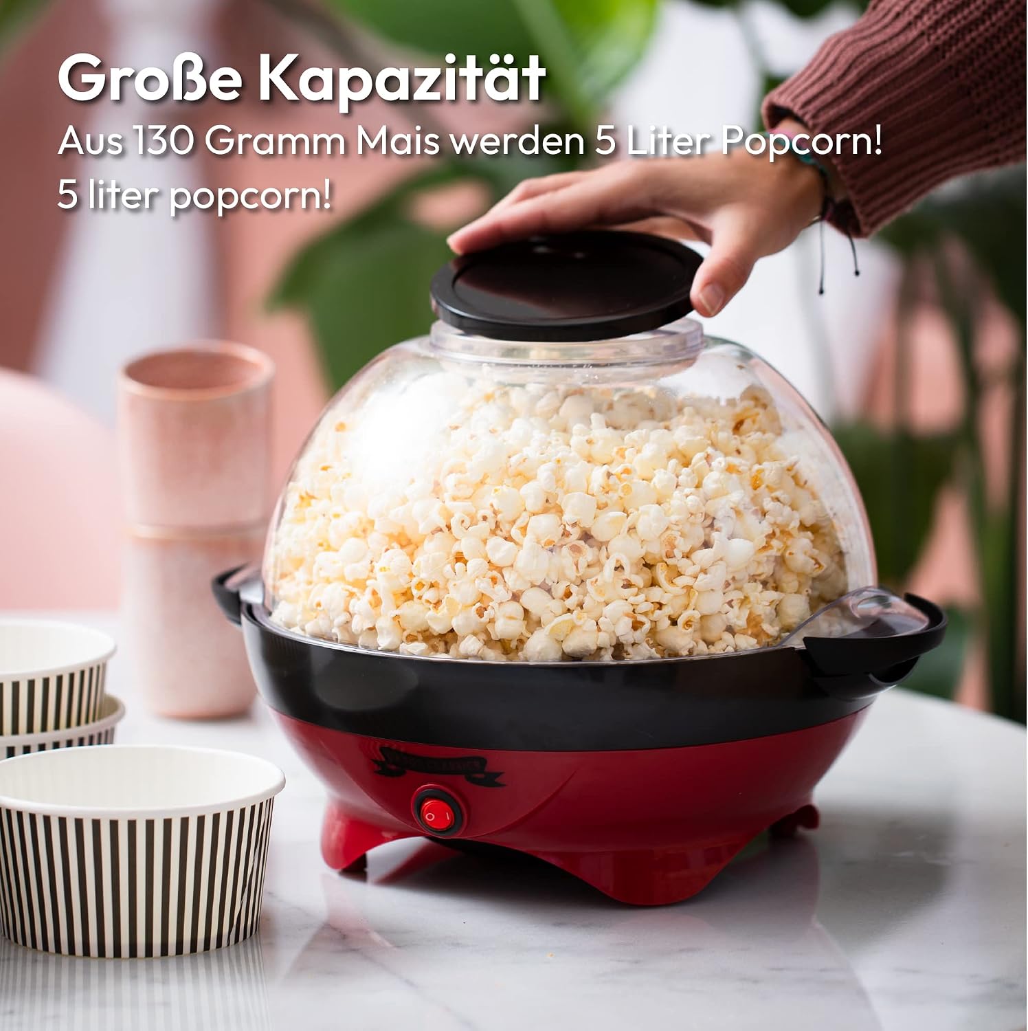 Detalle 2 de Retro Popcorn Maker 5 L von Gadgy
