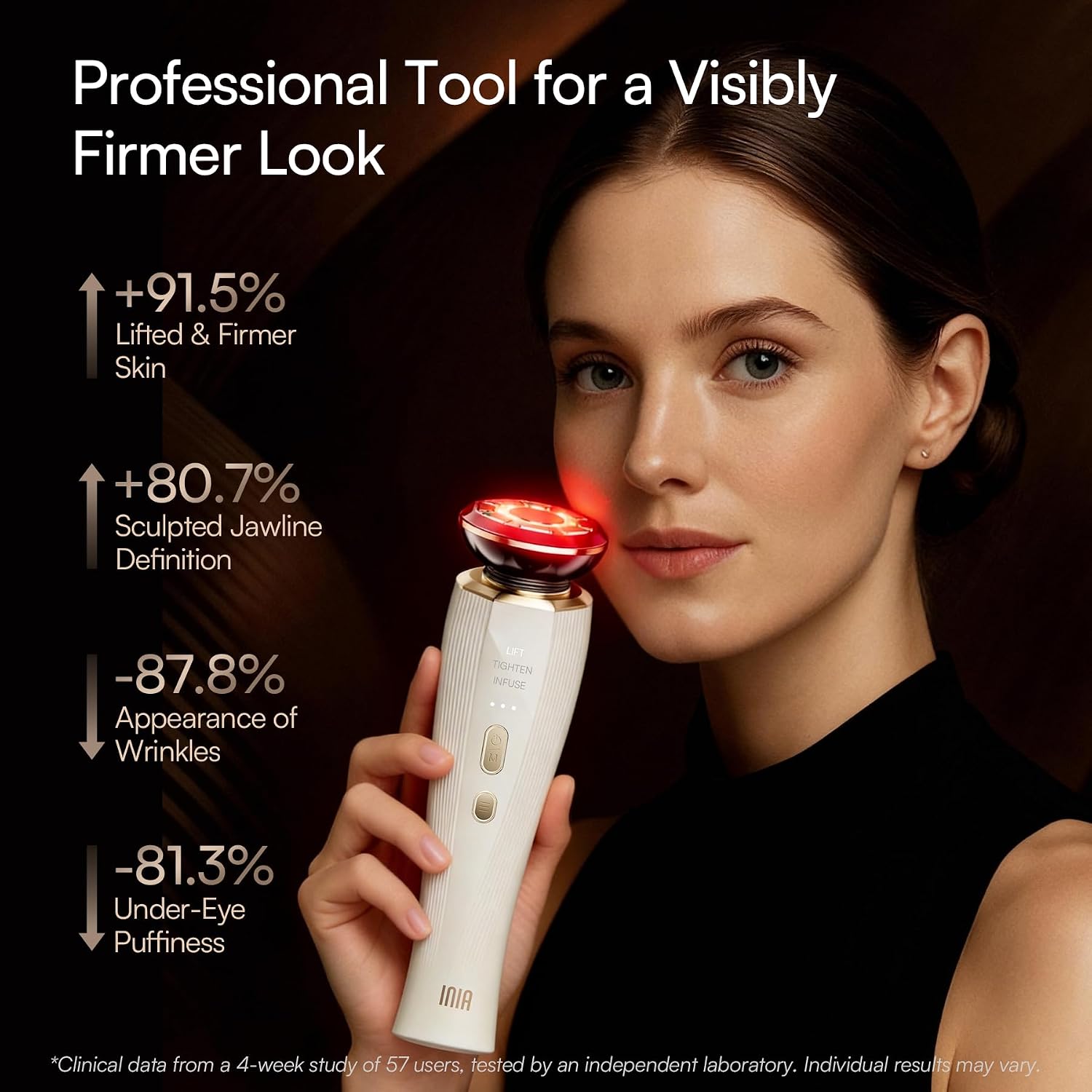 Detalle de INIA Flare 3-in-1 Red Light Therapy Device for Face