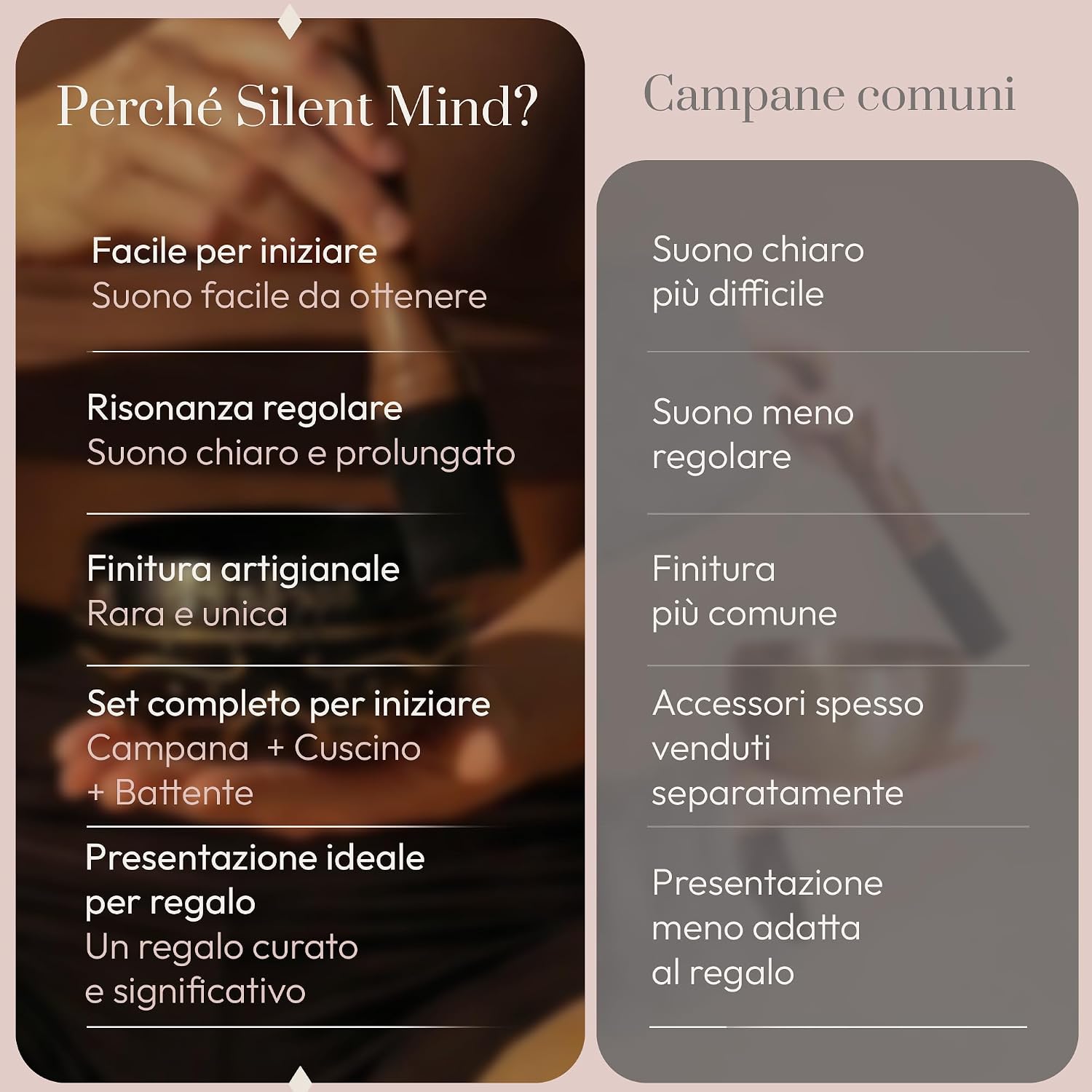 Thumbnail 6 de Silent Mind Campana Tibetana – Set Completo Artigianale di Silenzio e Armonia