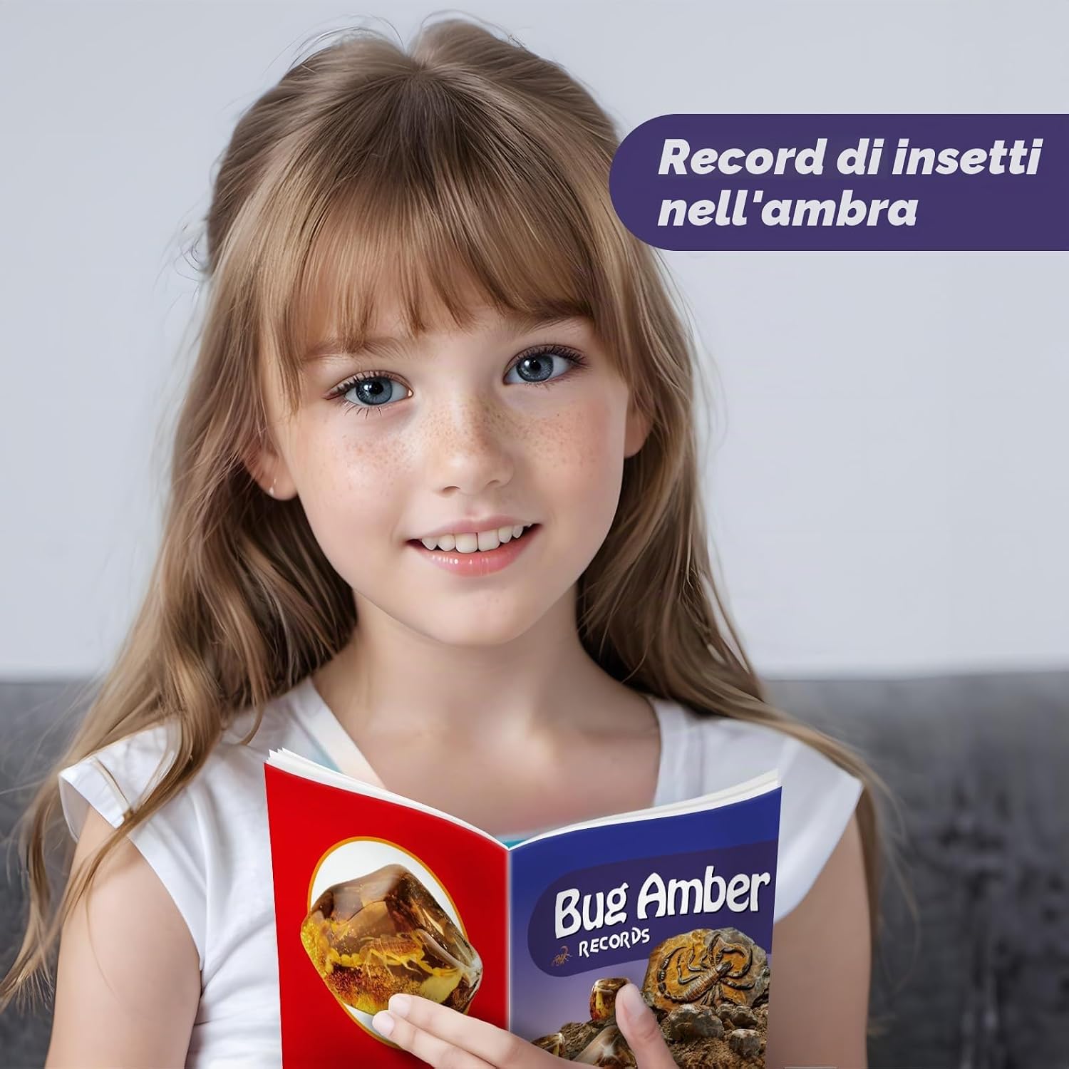 Detalle de EDUMAN Set di Scavi in Ambra per Bambini – Esplora Fossili eInsetti con Strumenti Educativi