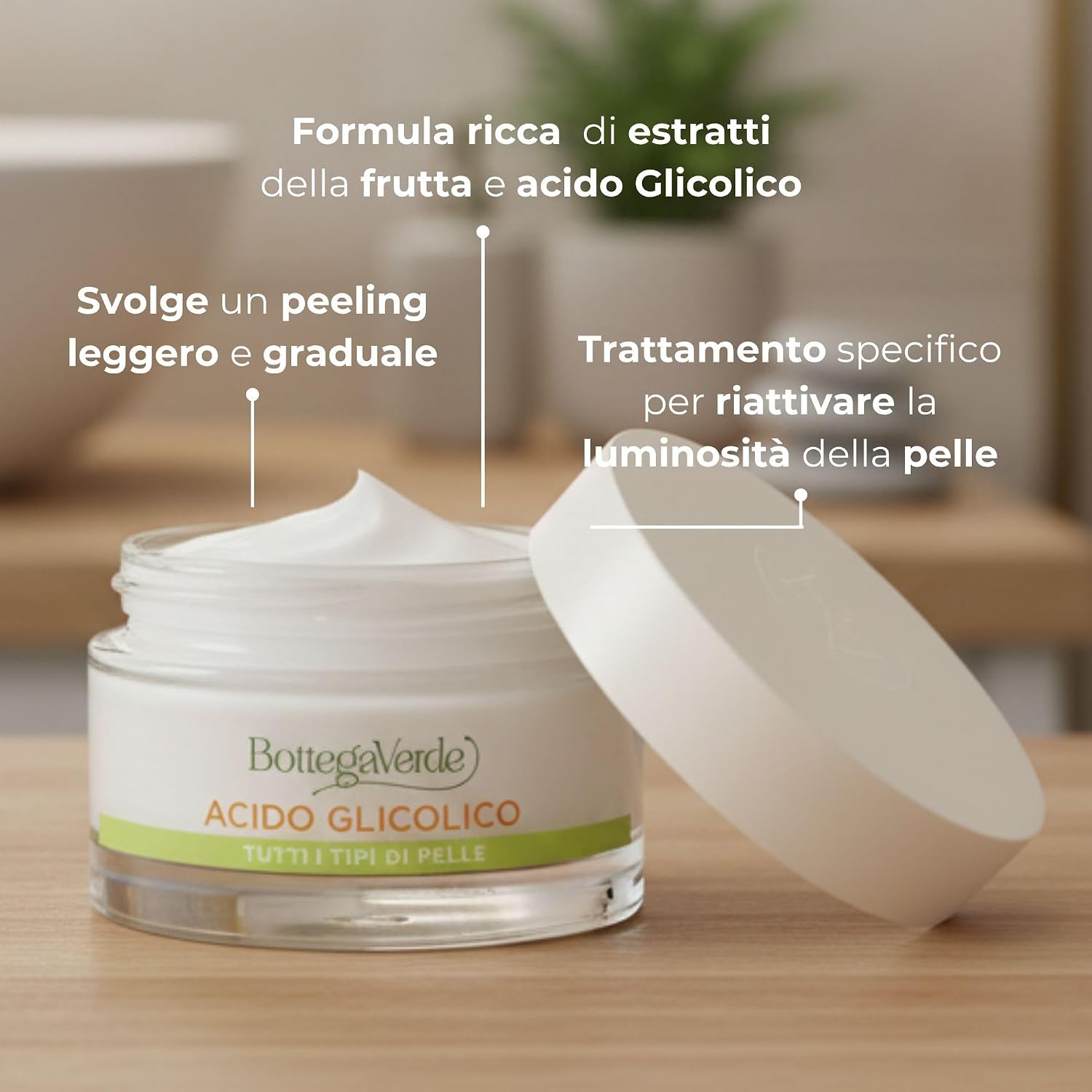 Thumbnail 1 de Bottega Verde Crema Viso Rinnovatrice 50 ml con acido glicolico