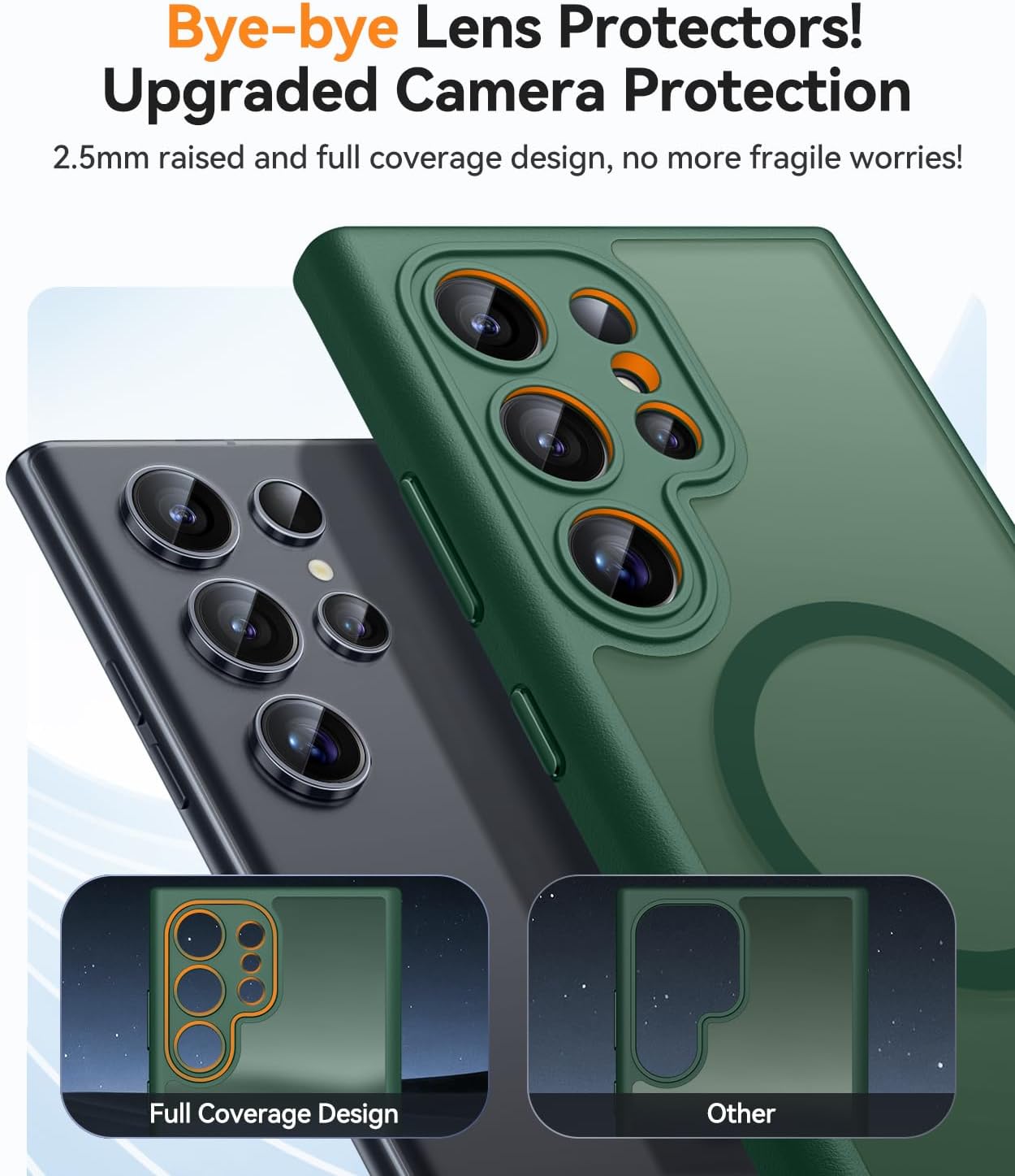 Thumbnail 2 de CANSHN Magnetica Cover per Samsung Galaxy S22 Ultra 6.8" – Protezione fotocamera, stile opaco e magnetica