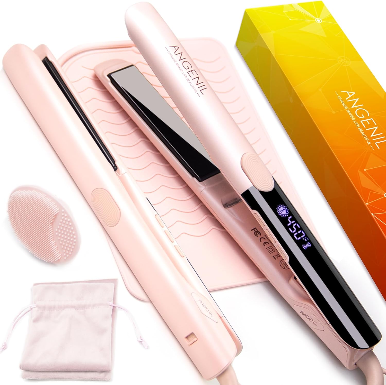 Detalle de ANGENIL Pro Titanium Flat Iron 20s heating 💇♀