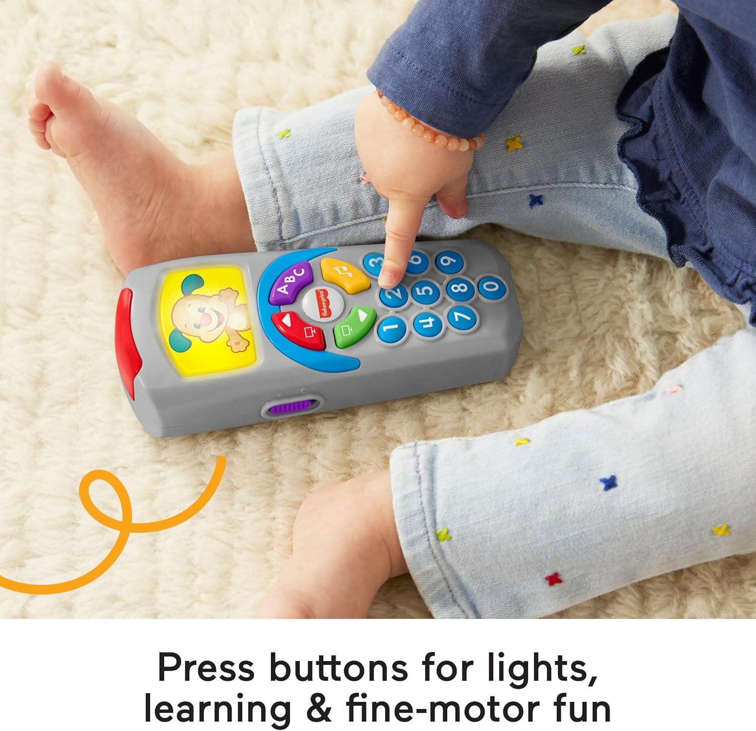 Detalle de Fisher-Price Laugh and Learn Remote (UK English) with Light-Up Screen – DLD30