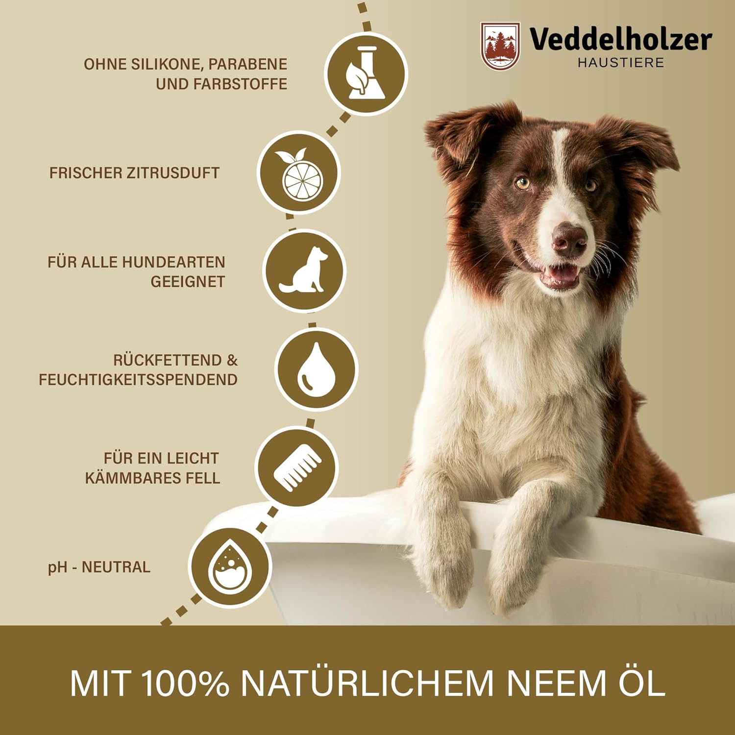 Detalle de Veddelholzer 500 ml Hunde Shampoo