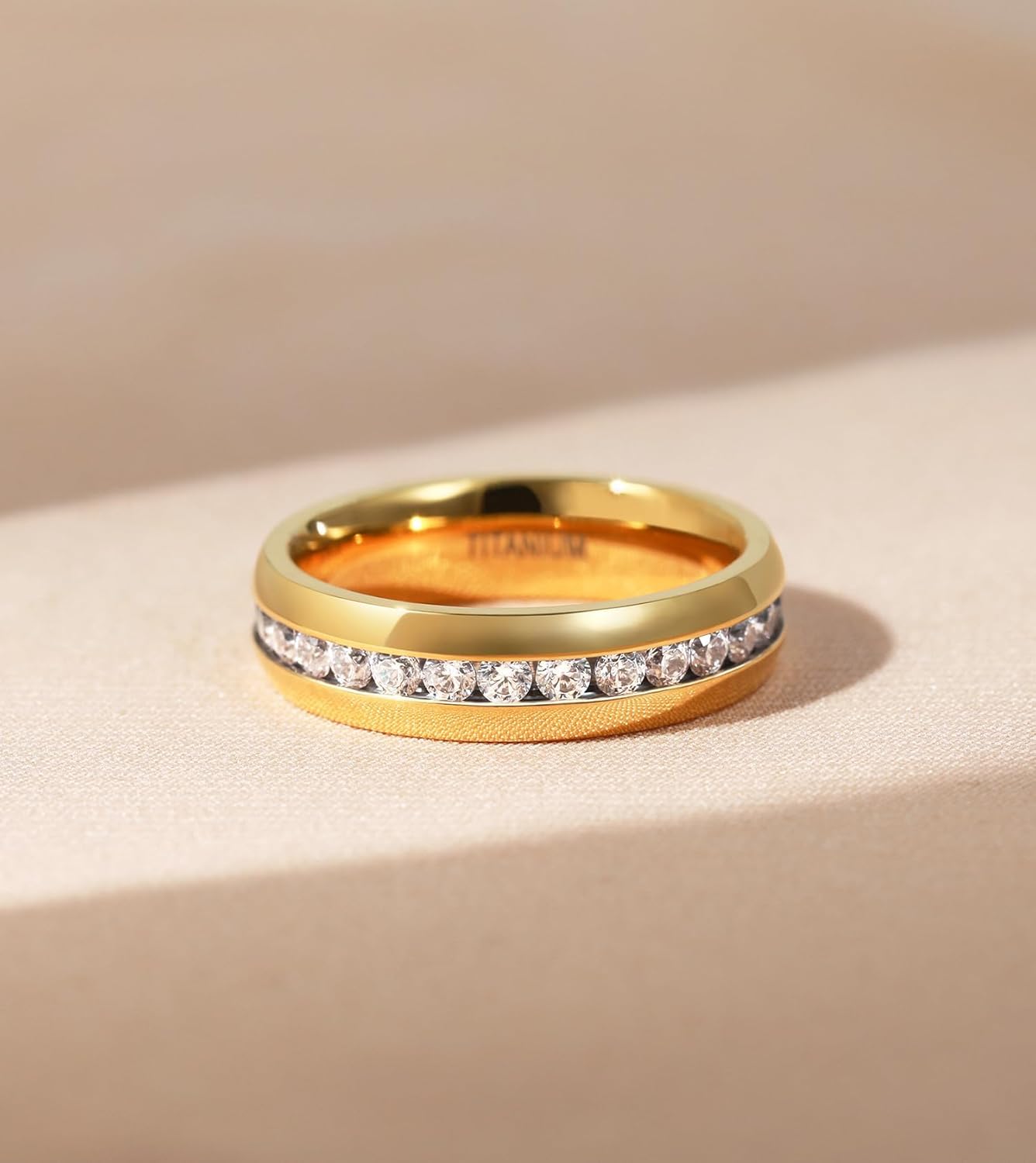Thumbnail 1 de Zakk Damen Eternity Ring Titan – Ewigkeitsring, 4 mm/6 mm, Silber, Memoire Ringe, Hochzeitsring
