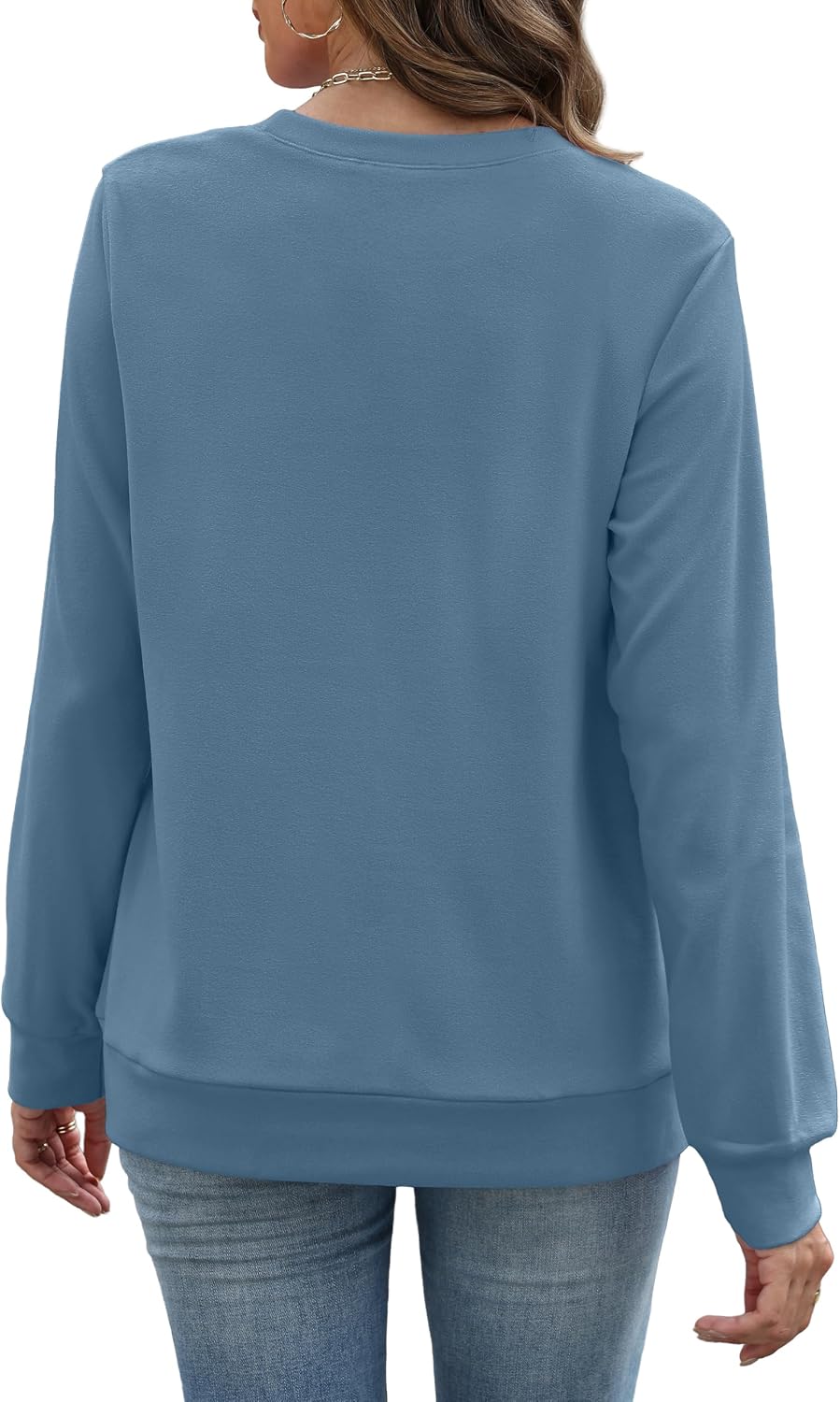Thumbnail 4 de RUMIA Women’s Crewneck Fall Sweatshirts with Pockets (Long Sleeve Pullover)