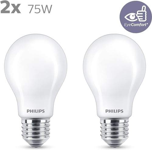 Thumbnail 1 de Philips Bombilla LED E27 75W Blanca Cálida - Pack 2 🌟