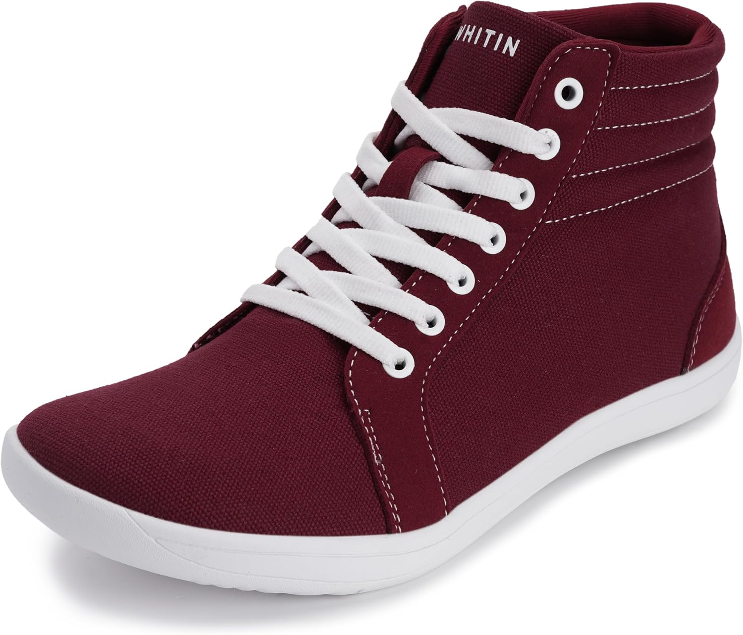 Detalle de WHITIN Women's Wide High-Top Canvas Barefoot Sneakers
