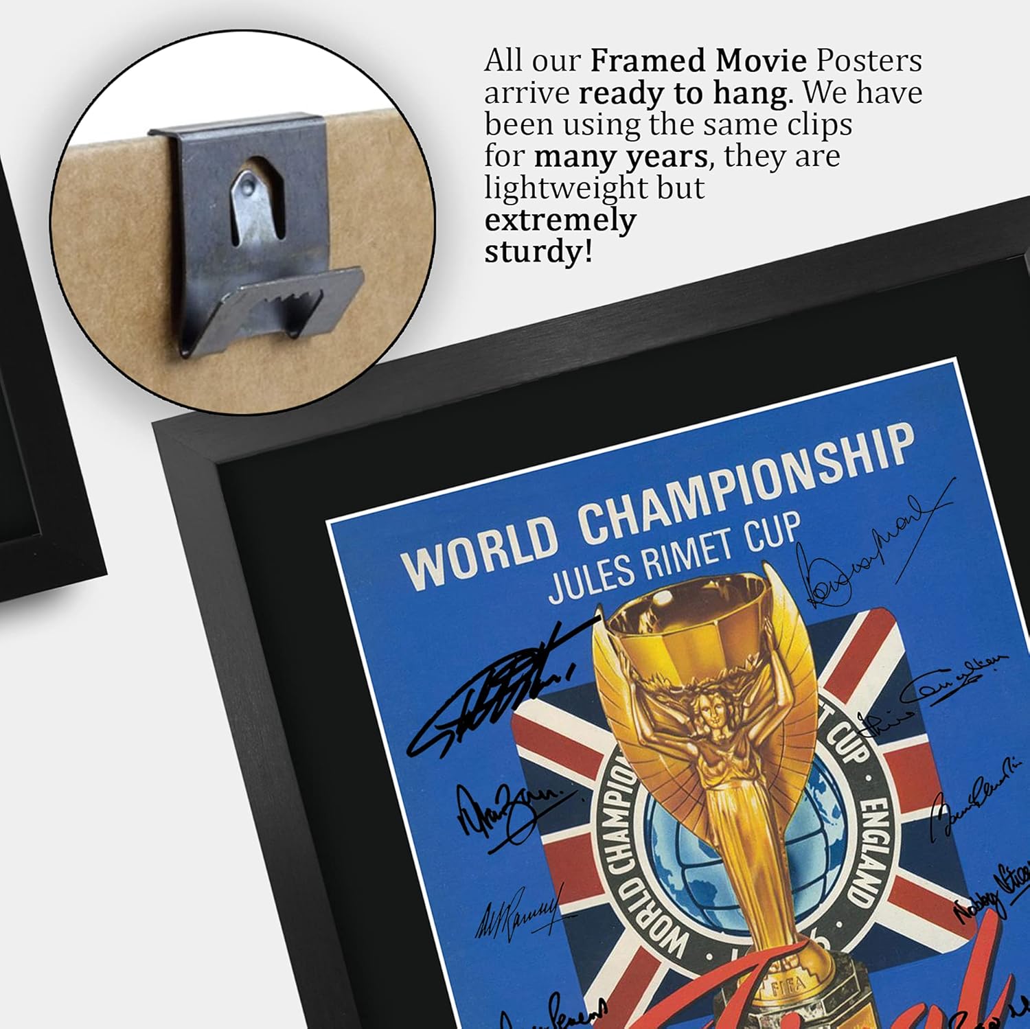 Thumbnail 4 de HWC Trading FR A3 England 1966 World Cup Final framed signed autograph memorabilia poster (A3)