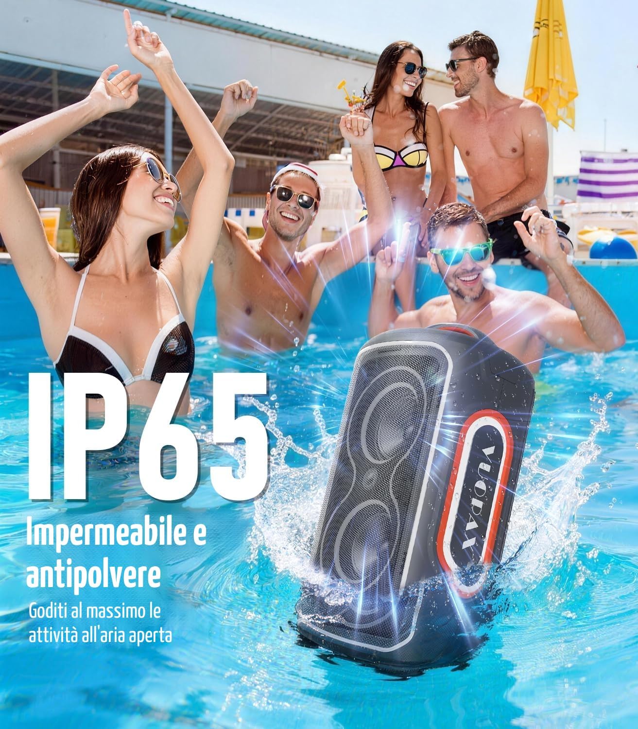 Detalle de VUOPAX Cassa Bluetooth Potente 200W per party 📢