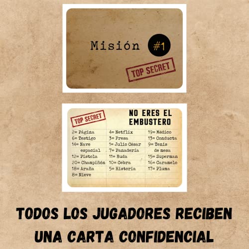 Detalle de El Embustero de Oh Happy Games: juego de palabras, faroles y sospechas para toda la familia