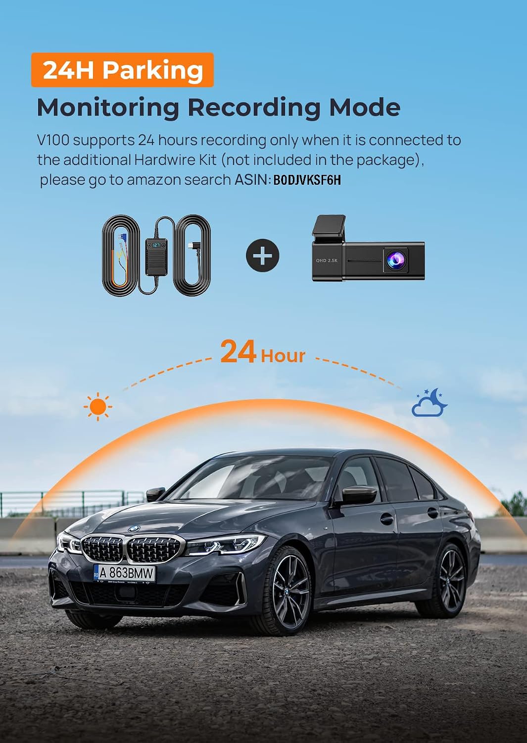 Thumbnail 6 de Dash Cam Front WiFi 2.5K 1440P Car Camera