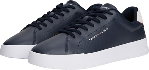 Detalle de Tommy Hilfiger Baskets Detail Essential en Cuir – Bleu Desert Sky, 40