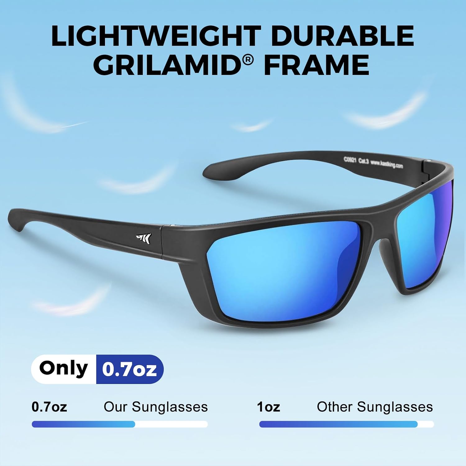 Detalle de KastKing Huzzah Polarized Sport Sunglasses with UV Protection (Men & Women)