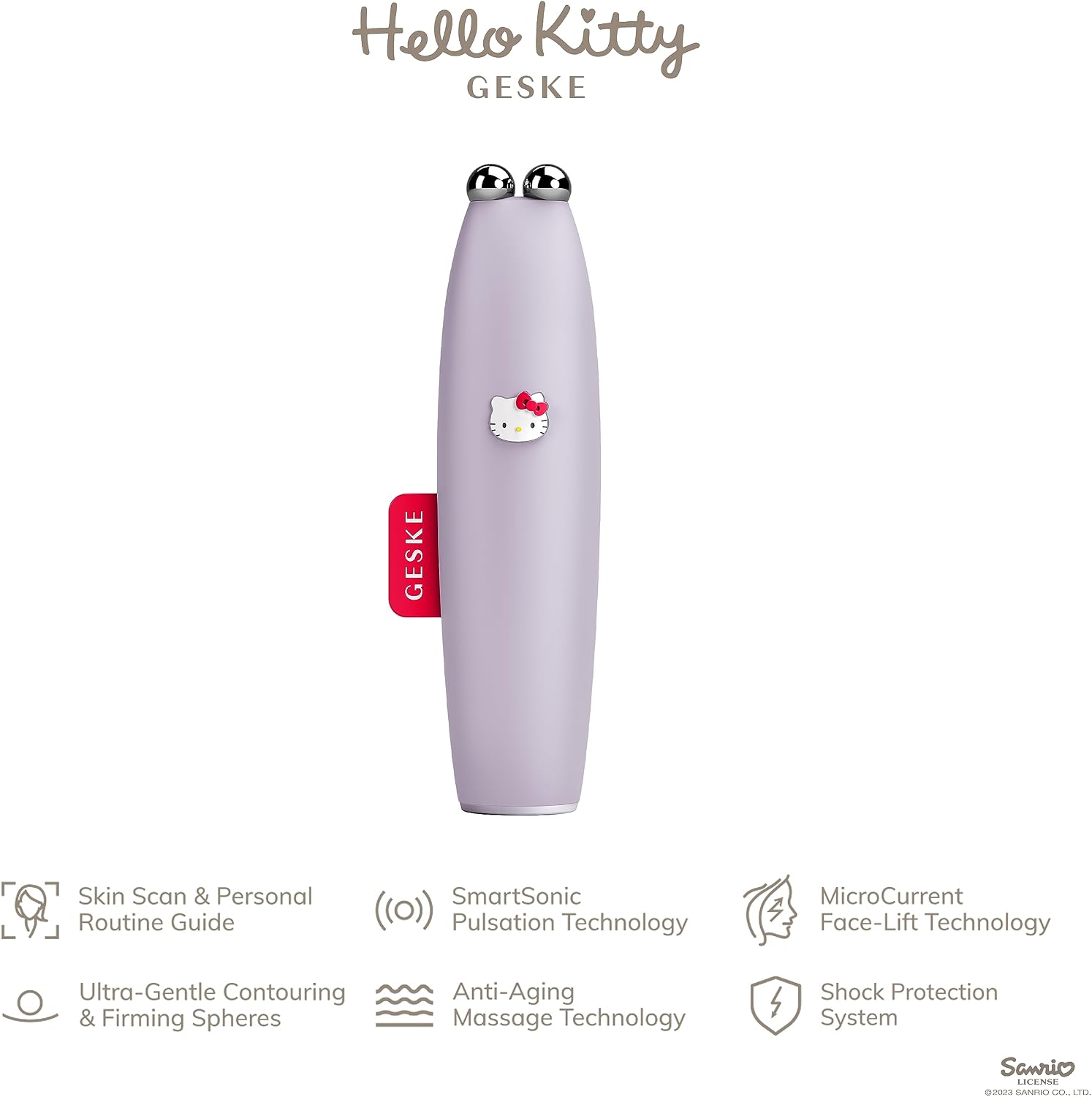 Detalle 2 de GESKE x Hello Kitty SmartAppGuided™ MicroCurrent Face-Lift Pen 6 en 1