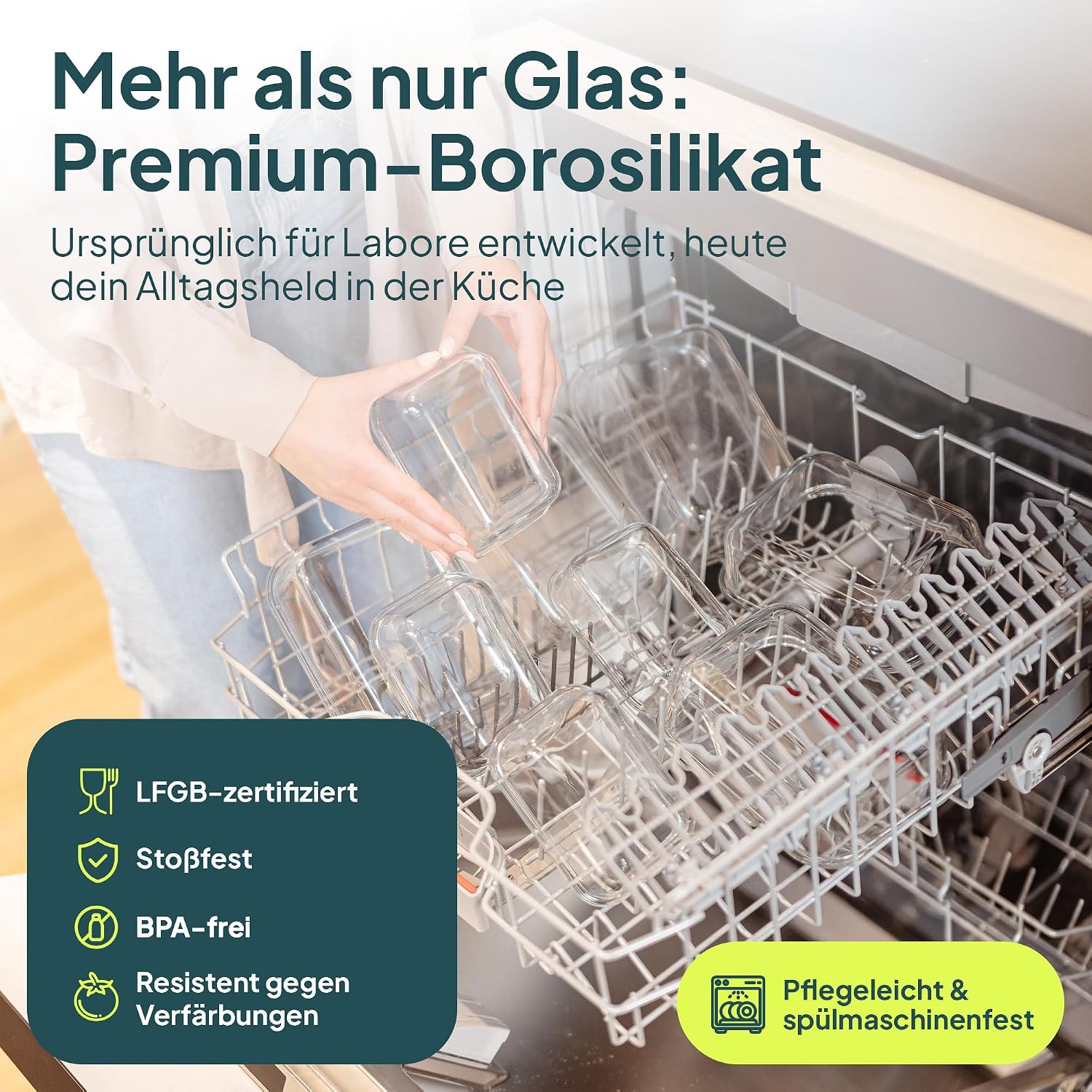 Detalle 2 de uandu Meal Prep Boxen Set 10-teilig 1.050 ml